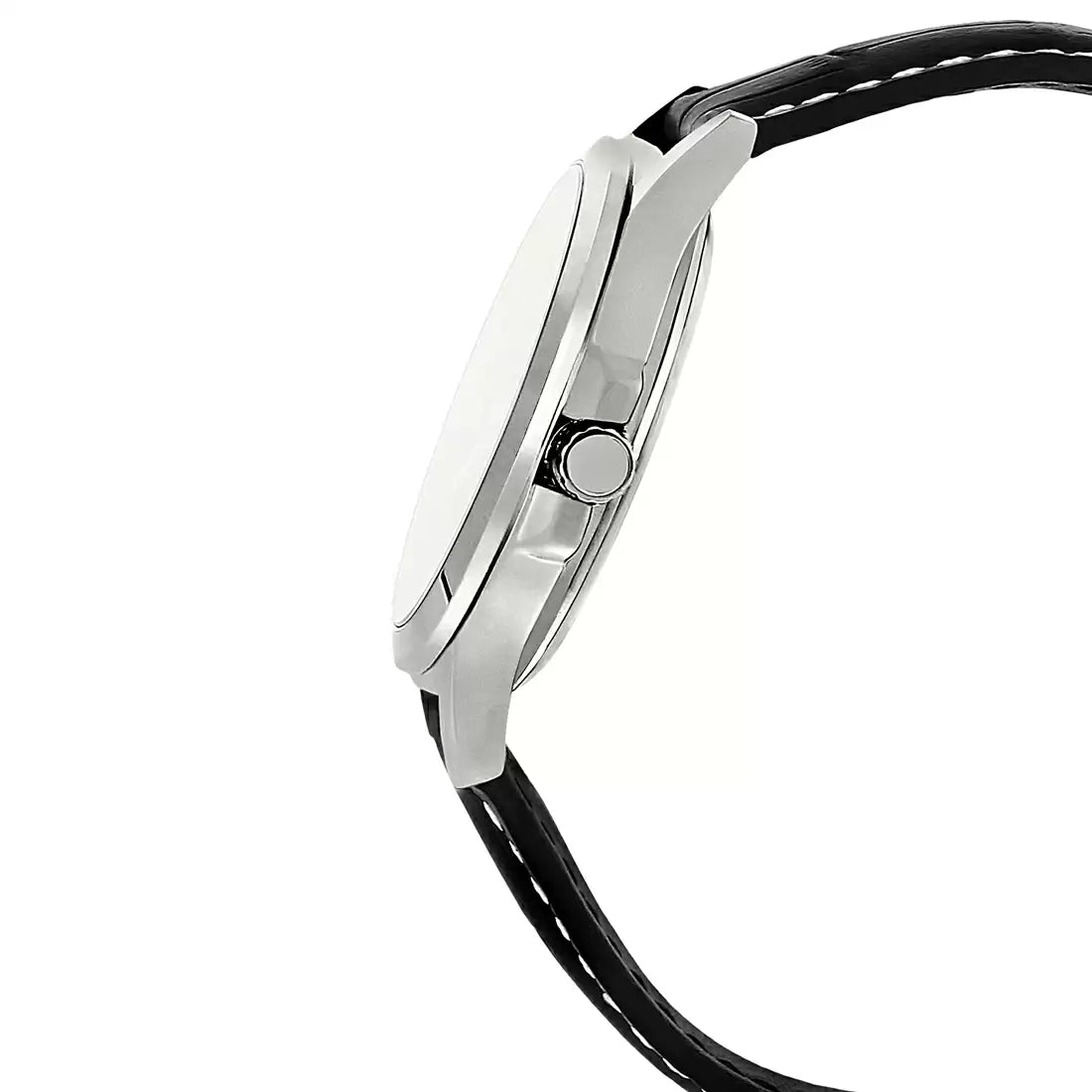 ENTICER MEN  MTP-1381L-1AVDF Black Leather Watch A844