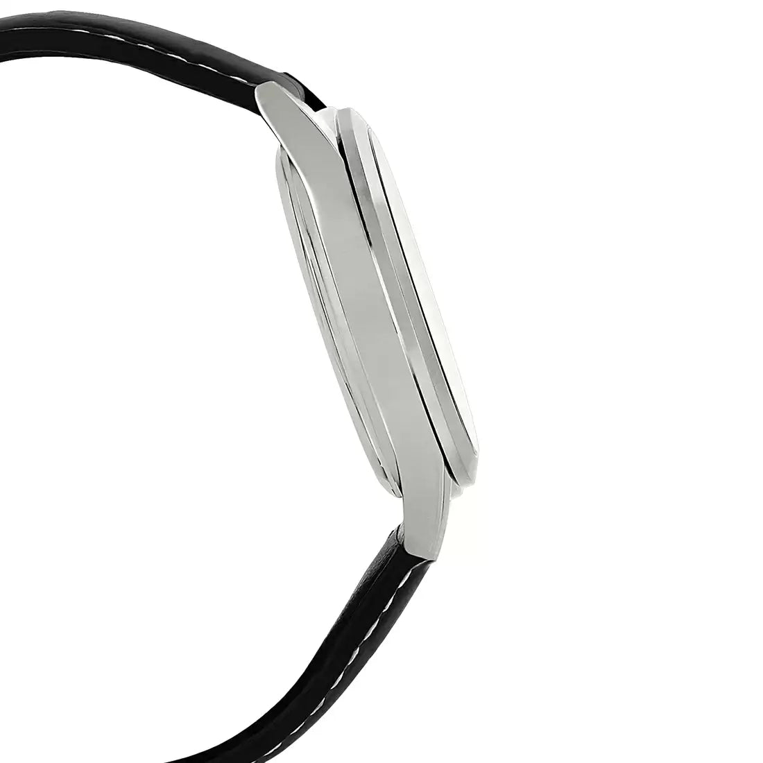 ENTICER MEN  MTP-1381L-1AVDF Black Leather Watch A844