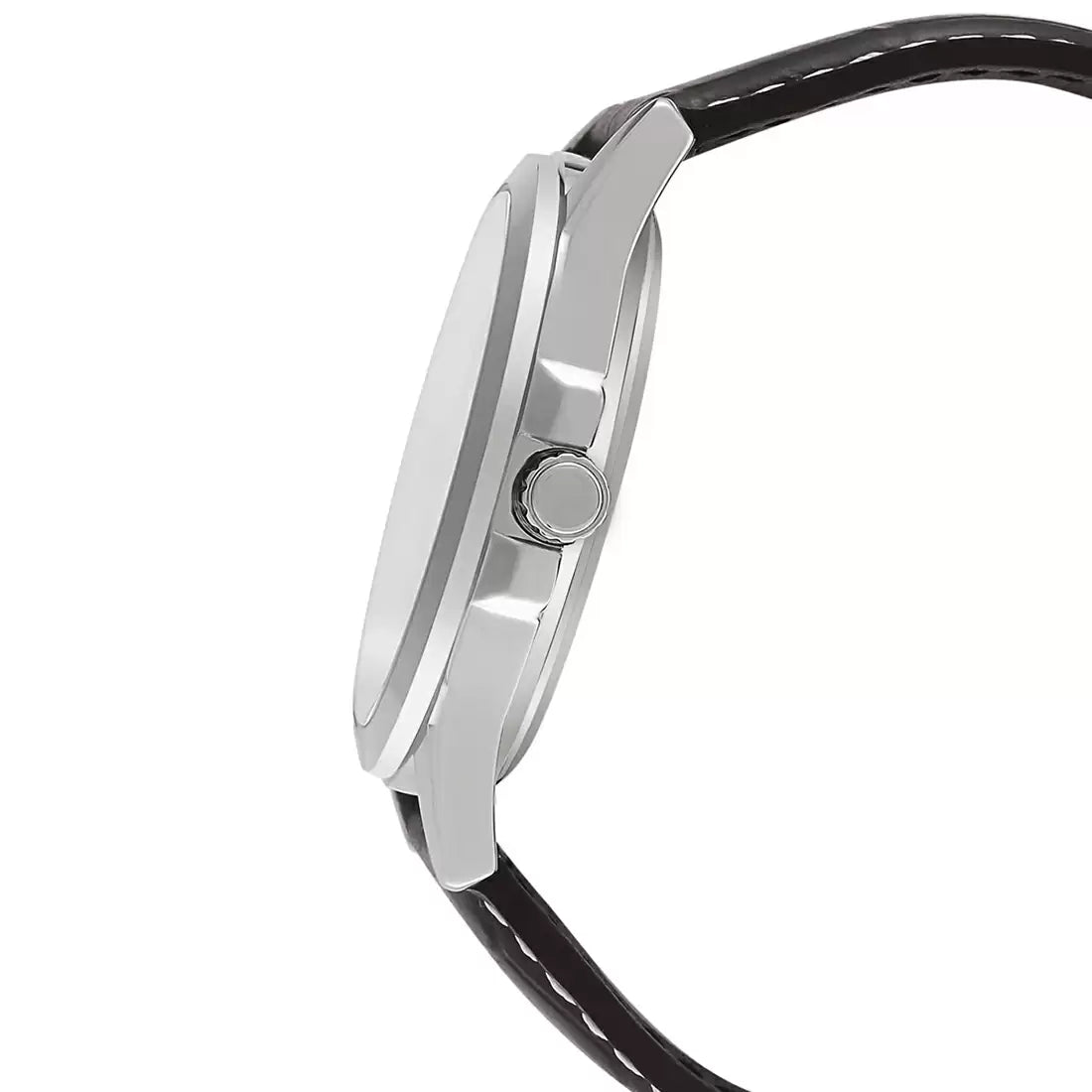 ENTICER MEN  MTP-1381L-7AVDF Brown Leather Watch A845