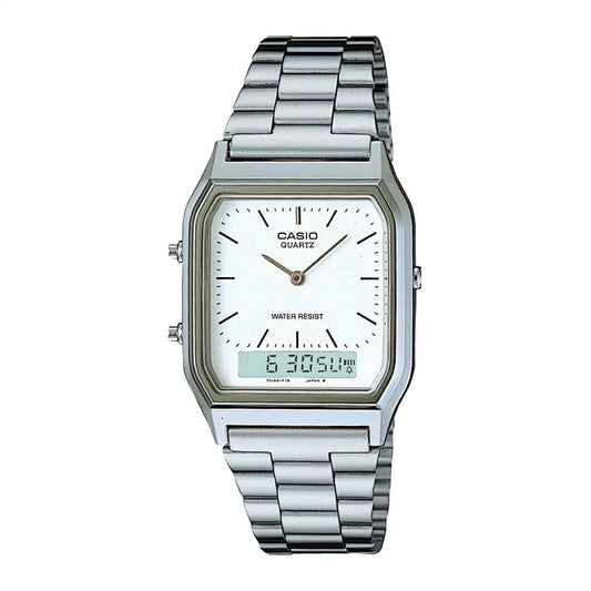Casio AD03 VINTAGE COLLECTION AQ-230A-7DMQ Grey Analog-Digital Unisex Watch