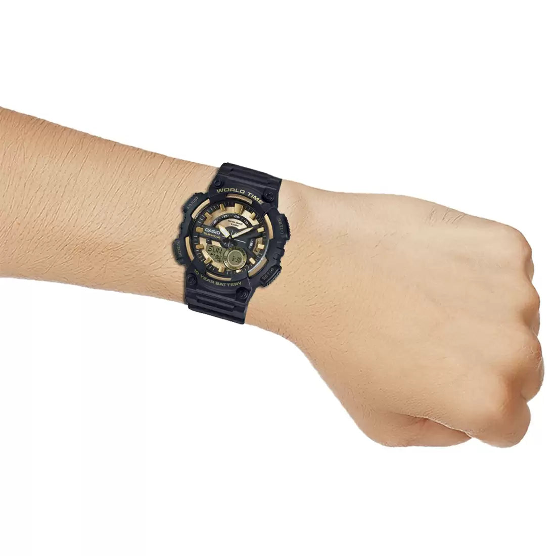 Casio YOUTH AEQ-110BW-9AVDF - AD206 Black Analog-Digital - Men's Watch