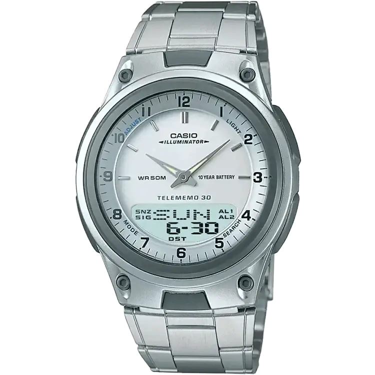 Casio AW-80D-7AVDF AD62 Youth Series Analog-Digital White Dial Men's Watch