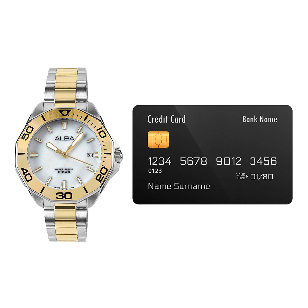 ALBA White Mother of Pearl Watch For Women AG8P21X1
