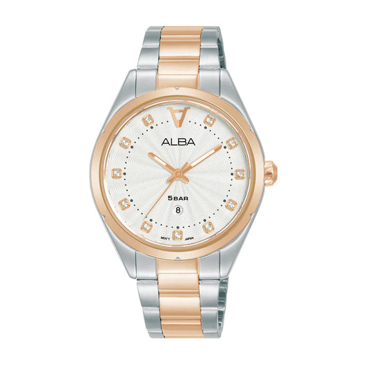 ALBA White Ripple Ladies  Watch AH7BP6X1