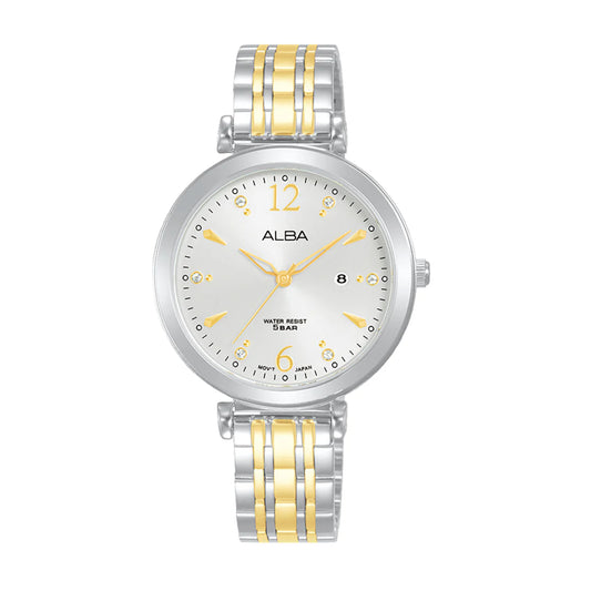 ALBA White Gold Ladies Watch - AH7BW1X1
