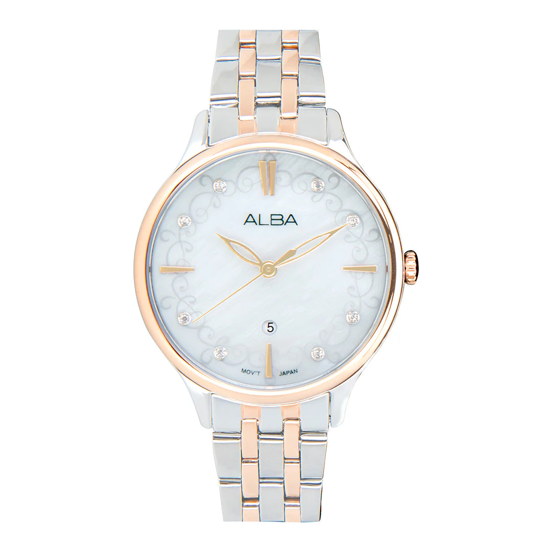 ALBA White MOP Patterned Dial Women Watch AH7CR2X1
