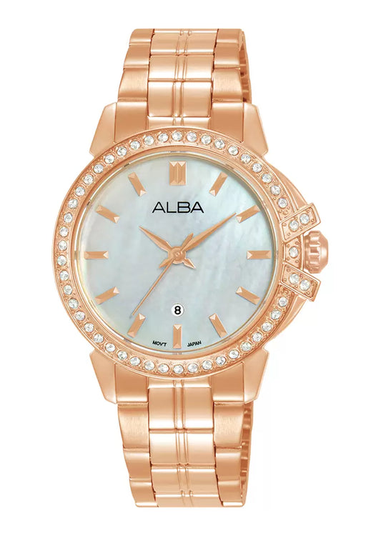 ALBA White MOP Ladies  Watch AH7CW8X