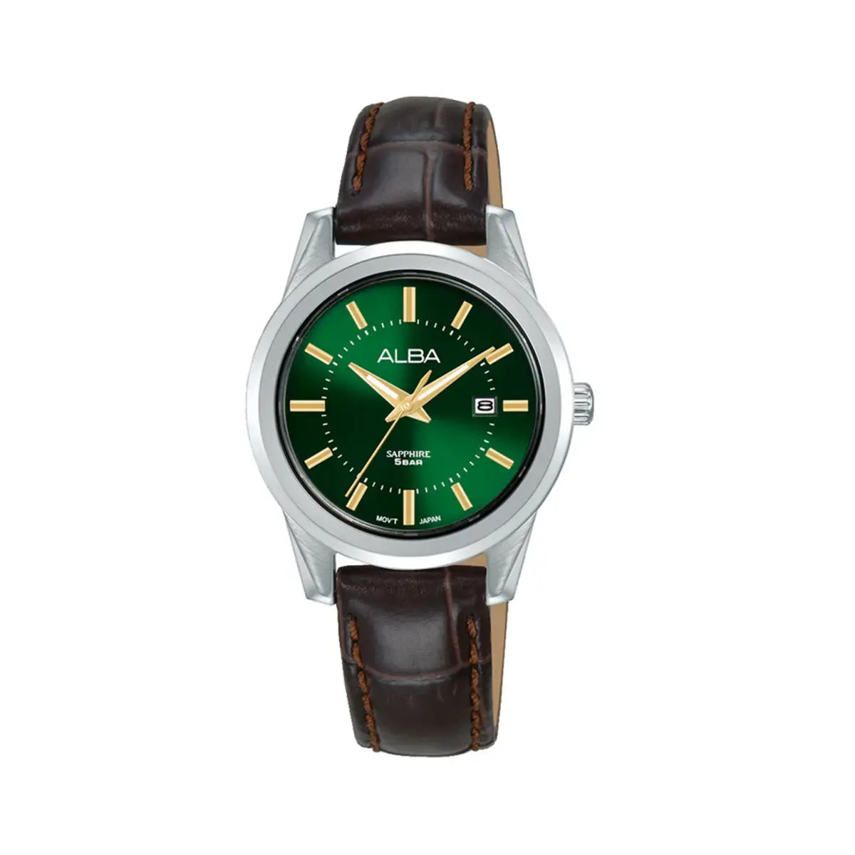 ALBA Quartz Deep Green Dial Analog Women's Watch AH7EF5X1