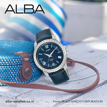 ALBA Blue patterned dial Ladies Watch AH7V79X1 (Copy)