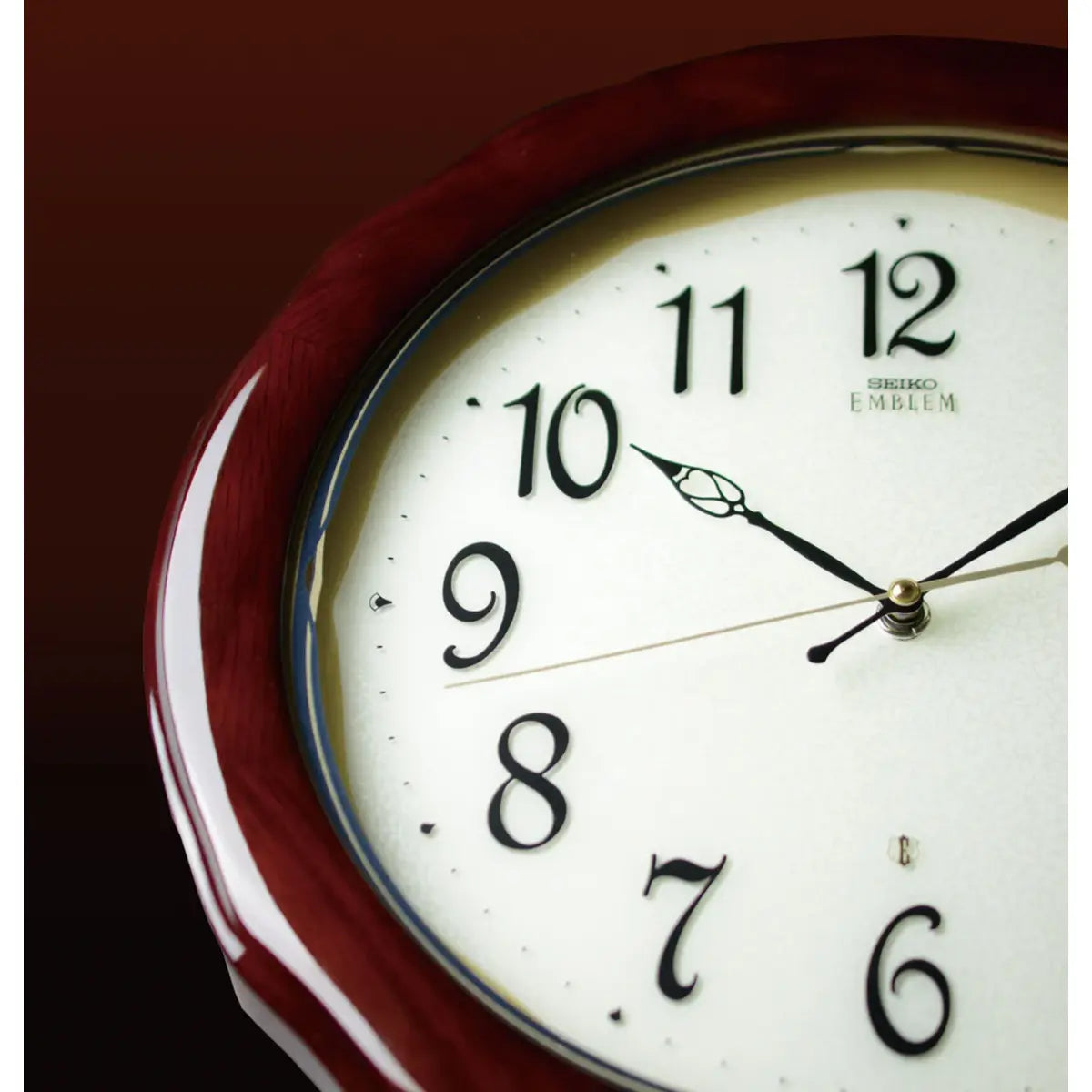 Seiko Wall Clock Oak Wood in Piano finish - AHS521BN