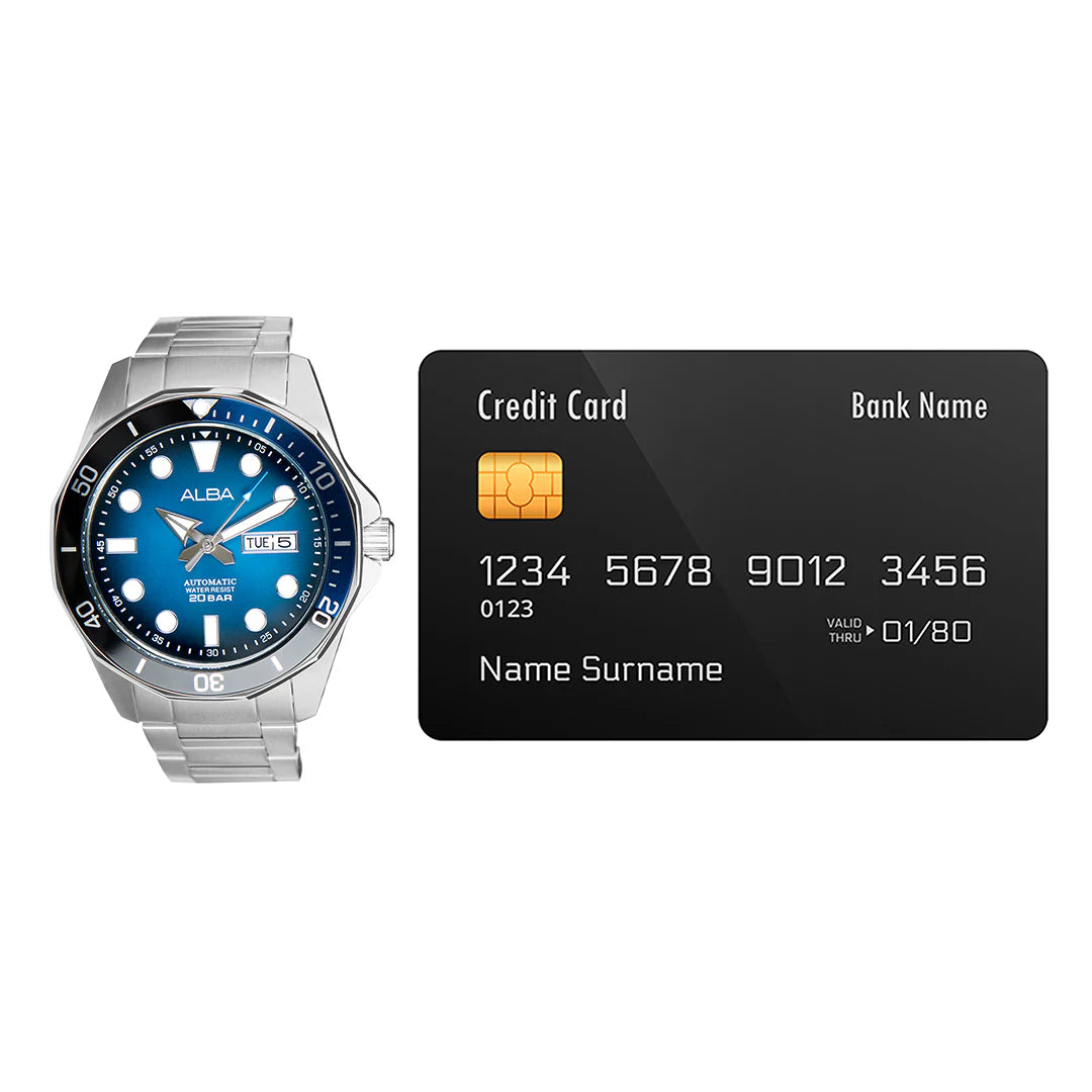 ALBA Blue-Black Gradation Dial Automatic Men's Watch - AL4543X1