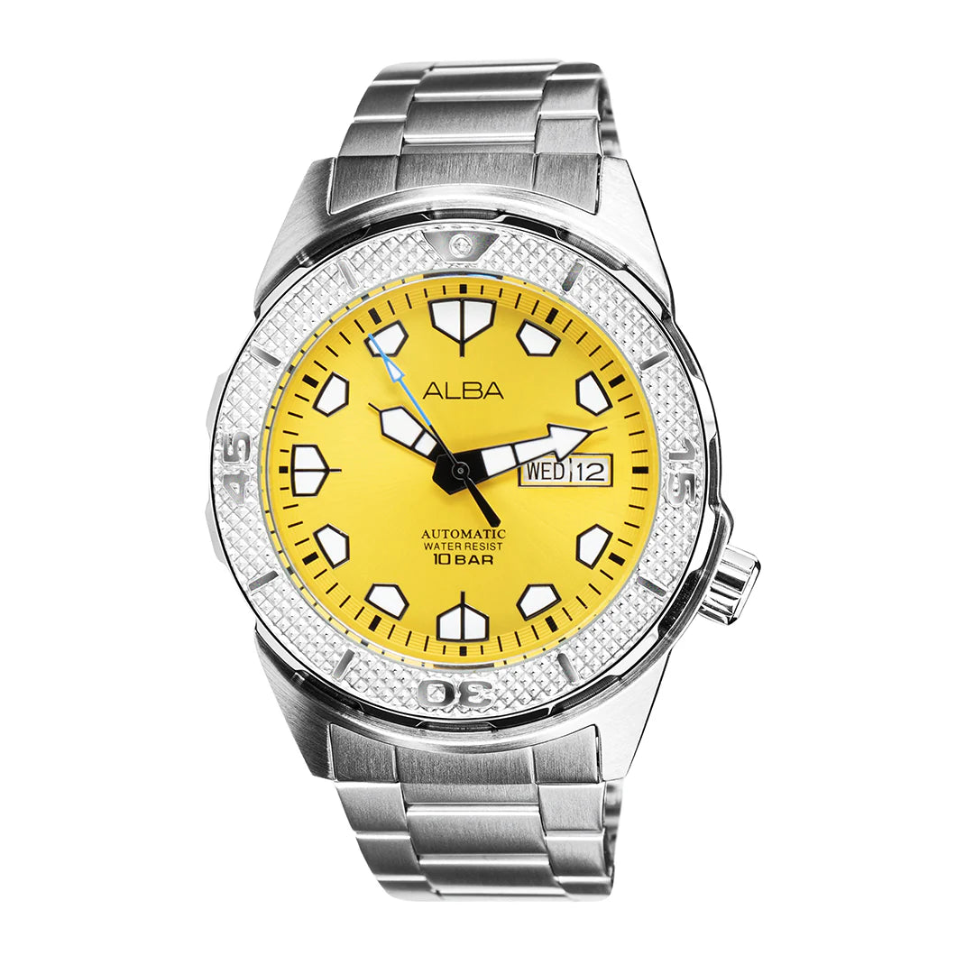 ALBA Mechanical Yellow Dial Automatic Men's Watch AL4567X1