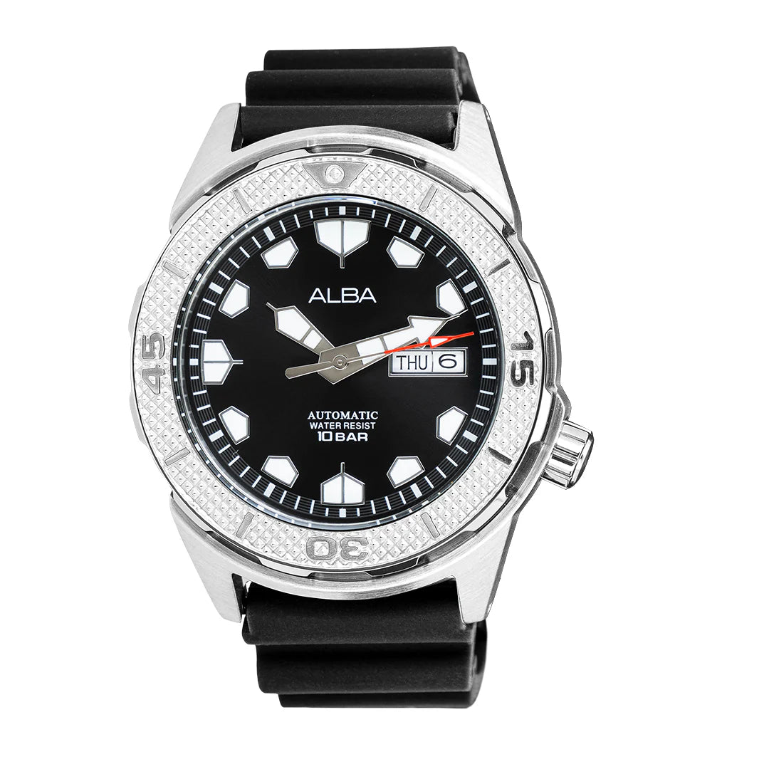 ALBA Mechanical Black Dial Automatic Men's Watch - AL4571X1