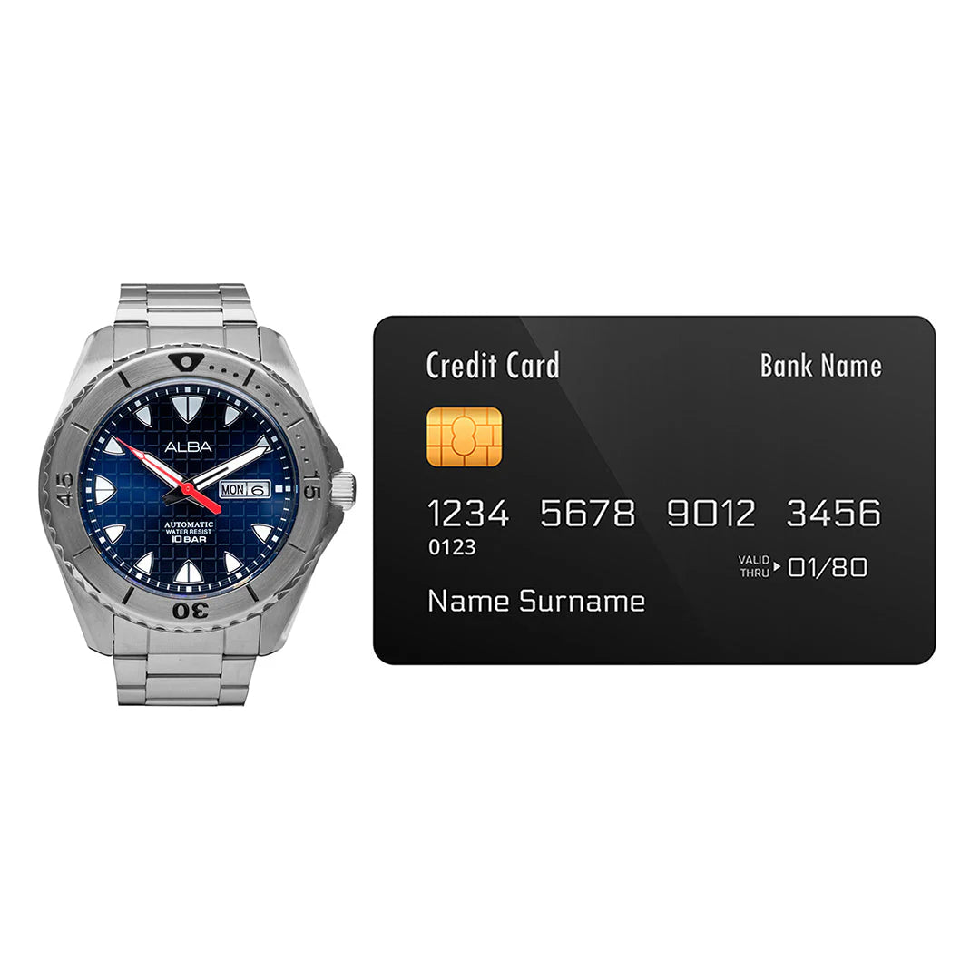 ALBA Mechanical Blue patterned dial Automatic Men's Watch - AL4579X1