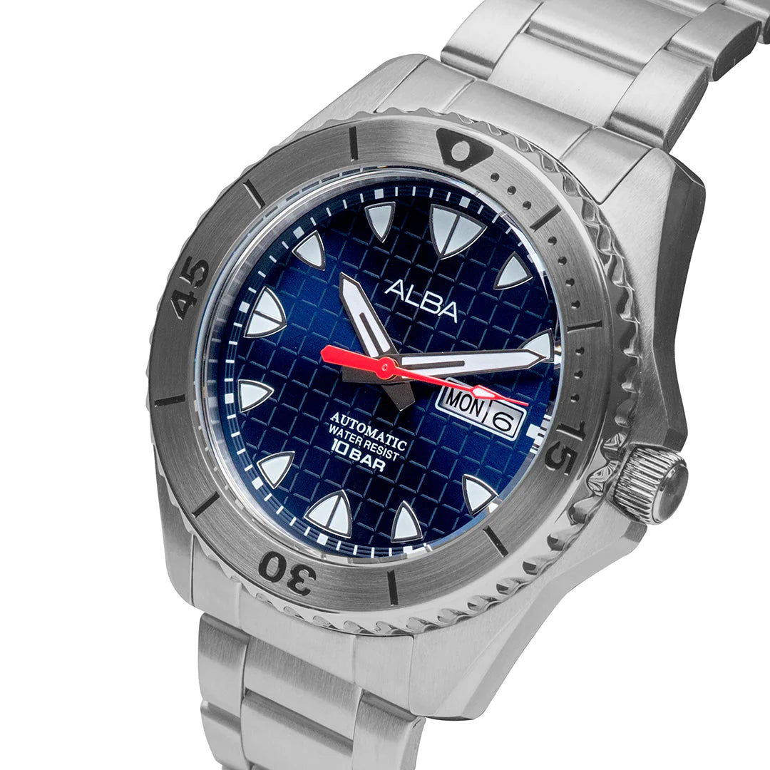 ALBA Mechanical Blue patterned dial Automatic Men's Watch - AL4579X1