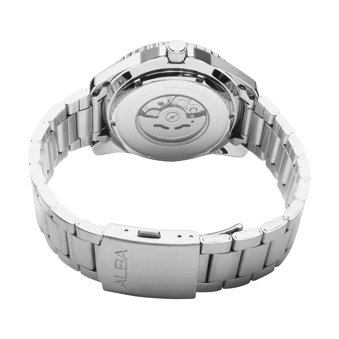 ALBA Orange Patterned Dial Automatic Men Watch AL4581X1