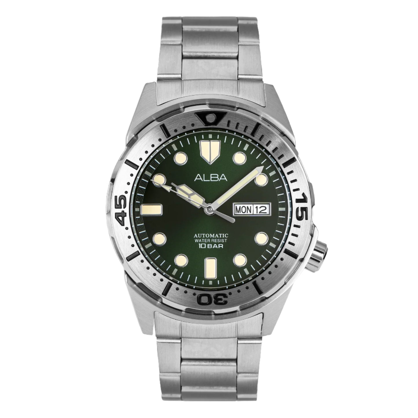 ALBA Mechanical Green Dial Automatic Men's Watch - AL4371X1