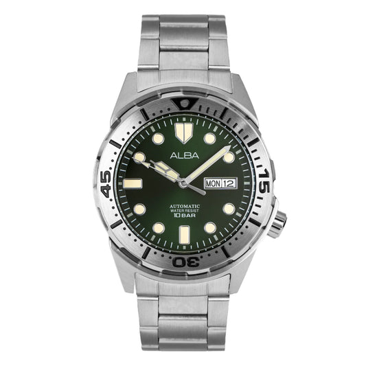 ALBA Mechanical Green Dial Automatic Men's Watch - AL4371X1