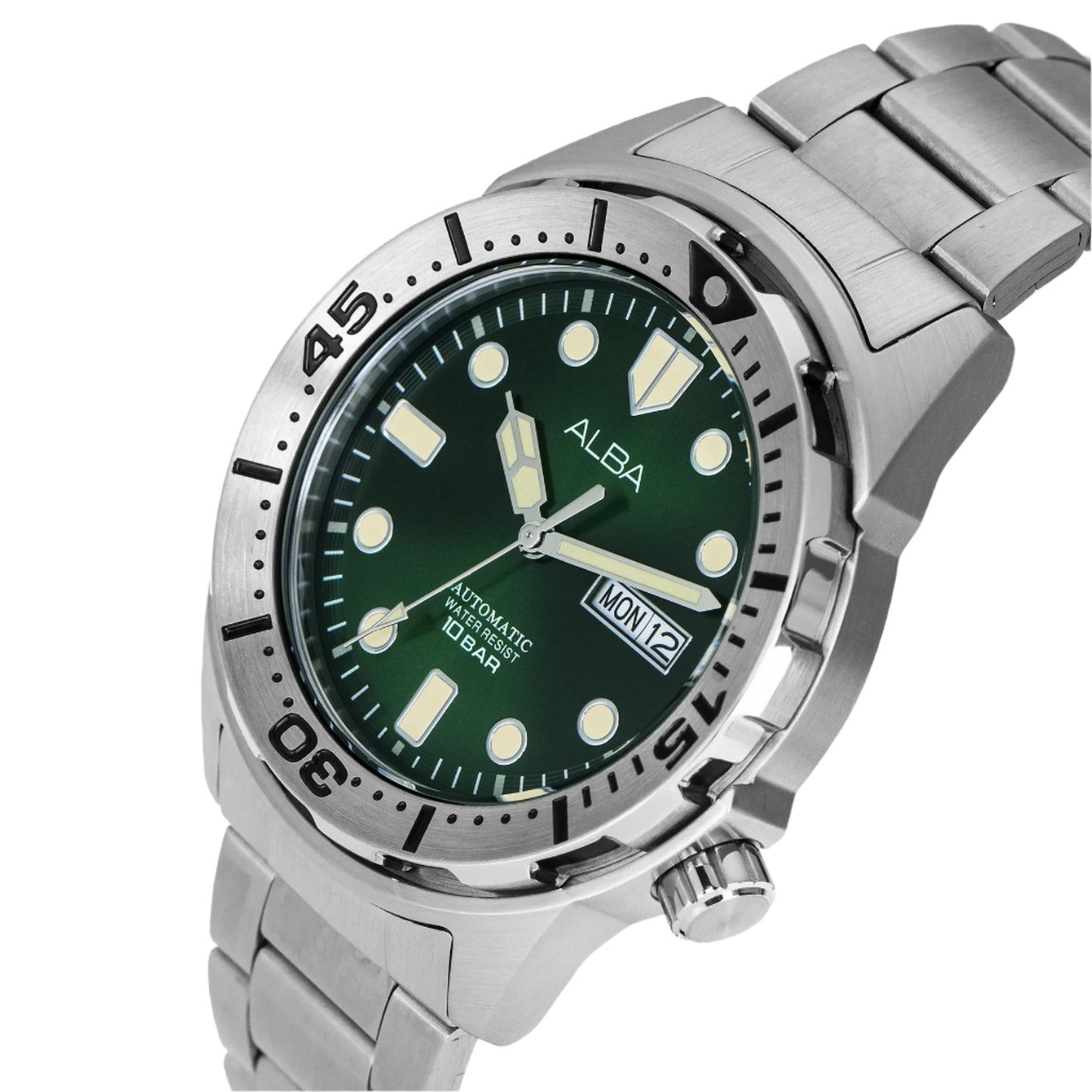 ALBA Mechanical Green Dial Automatic Men's Watch - AL4371X1