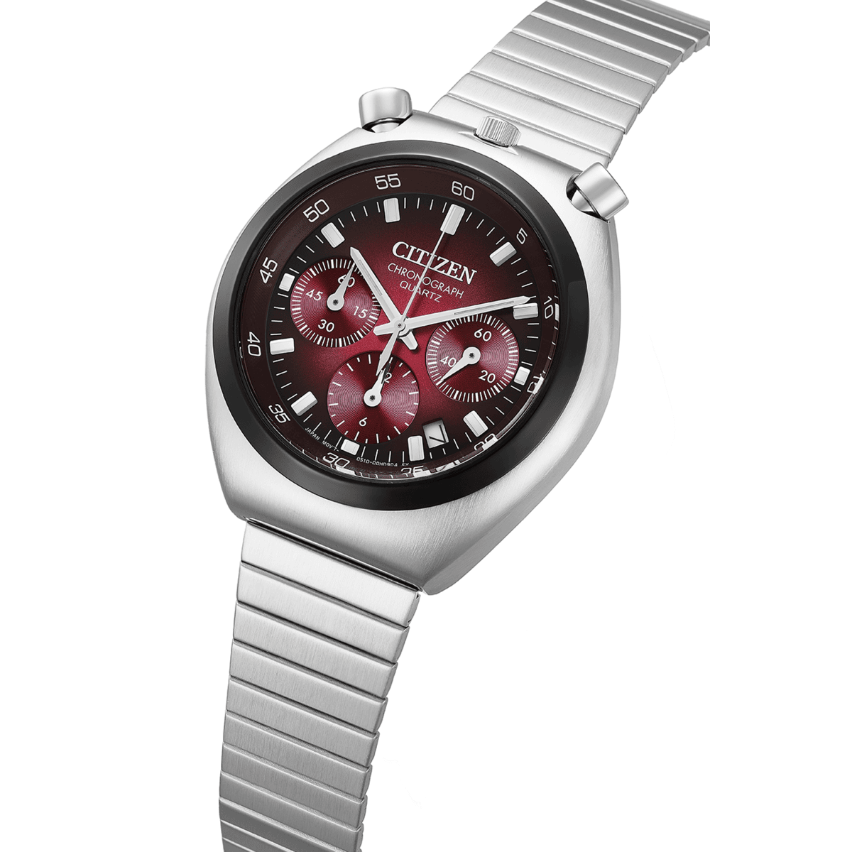 CITIZEN Quartz Red Dial Analog Chronograph Men's Watch AN3714-84Z