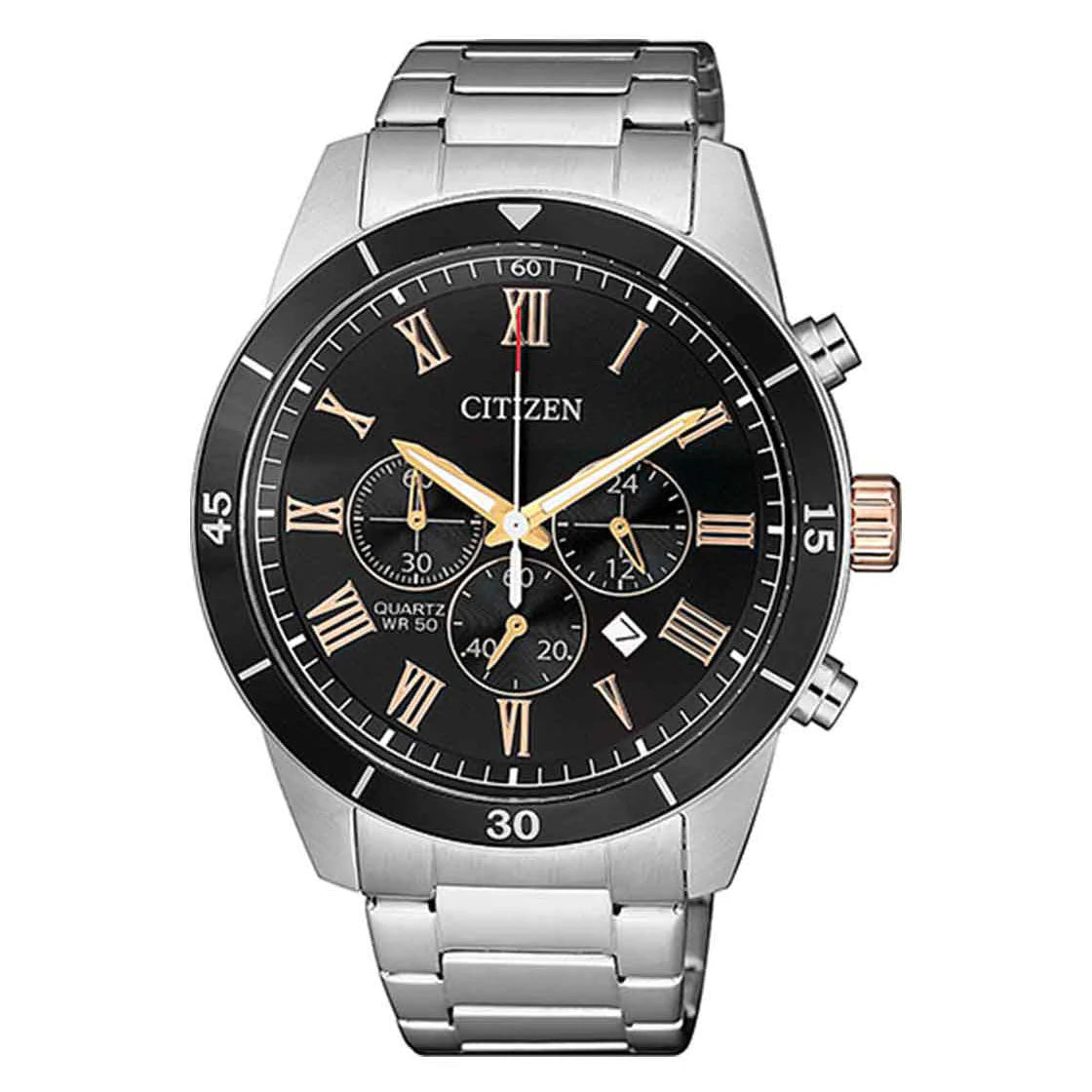 CITIZEN Chronograph Quartz Black Dial Men's Watch AN8168-51H
