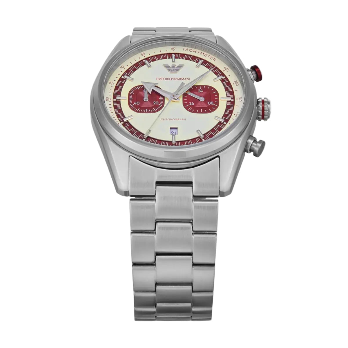 Emporio Armani Two Tone Dial Chronograph Stainless Steel Men Watch AR11645