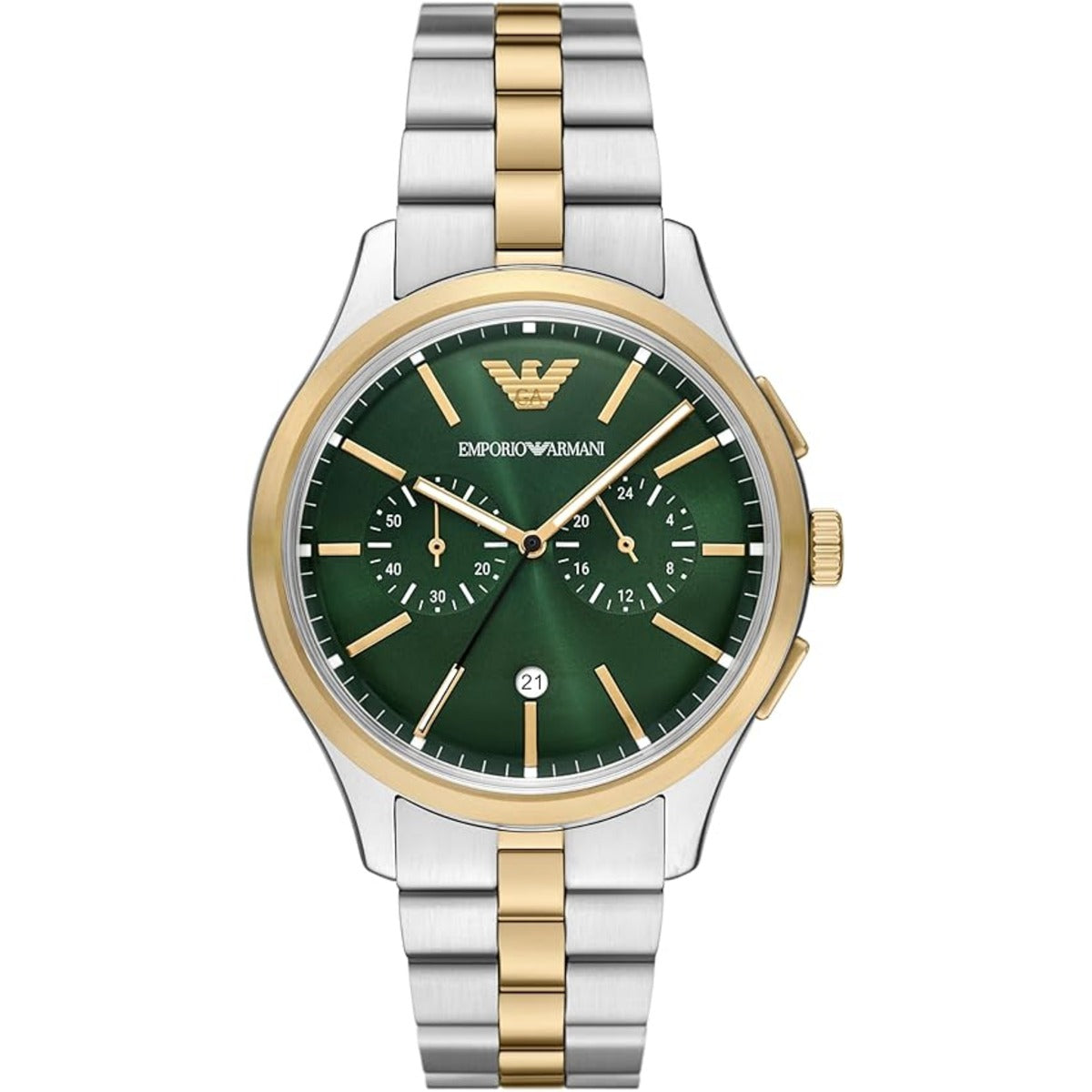 Emporio Armani Chronograph Two Tone Stainless Steel Men Watch AR11692