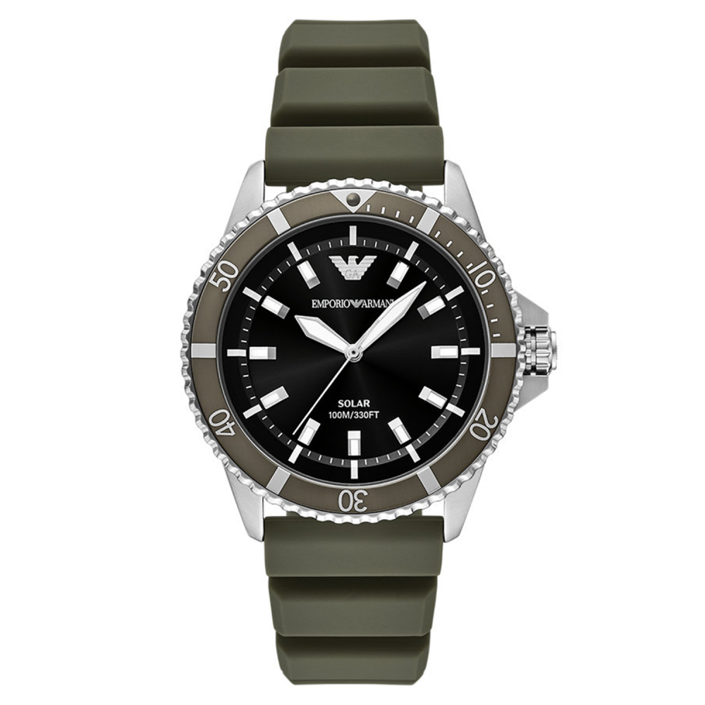 Emporio Armani World Explorer Solar-Powered Three-Hand Men Watch AR11699