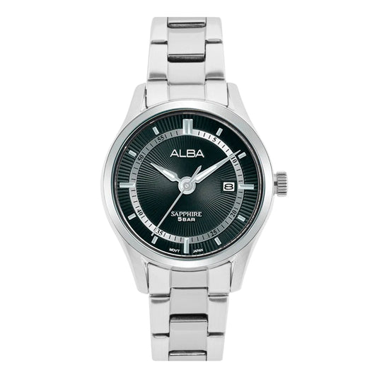 ALBA Asterix Black Dial with Metal Strap Men's Watch AS9R19X1