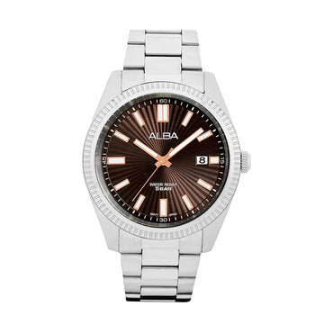 ALBA Brown Textured Dial Men's Watch AS9S65X1