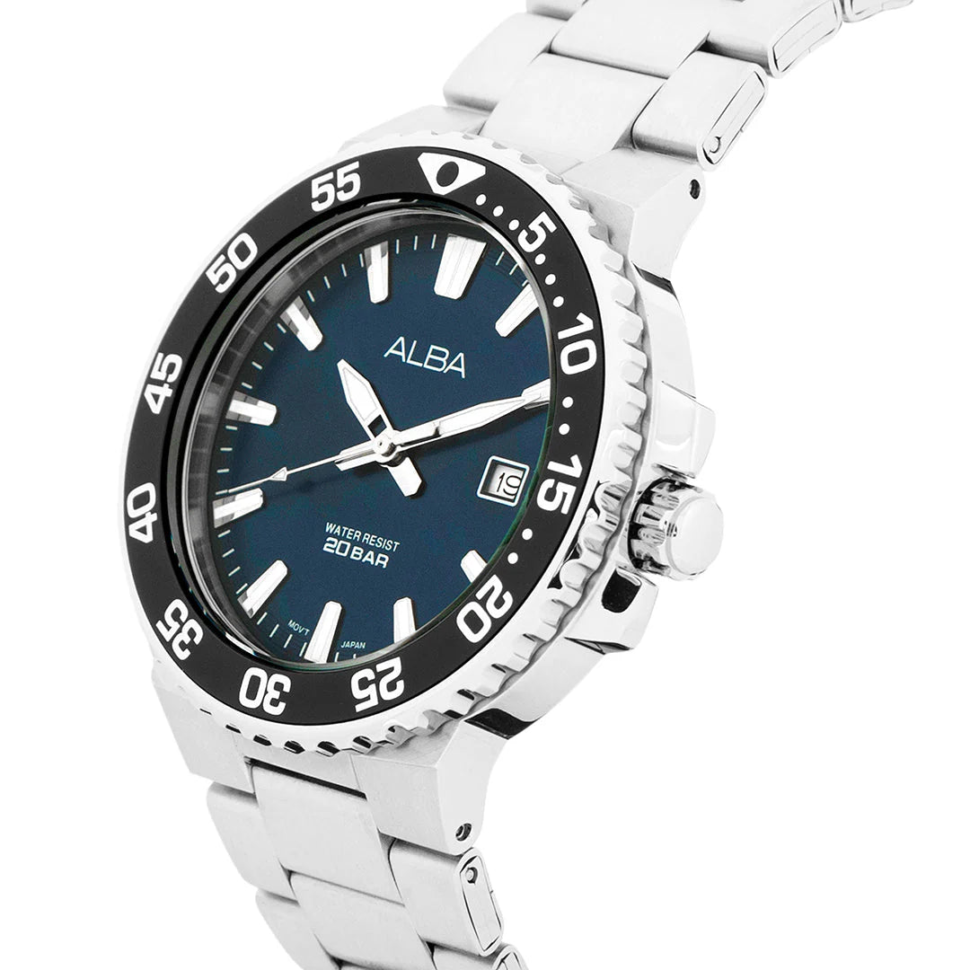 ALBA Midnight Blue Dial Stainless Steel Men Watch AS9S81X1