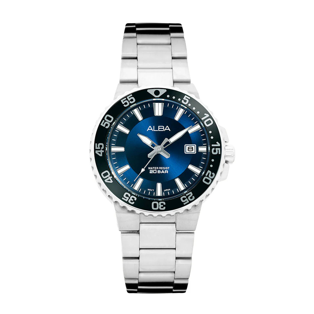 ALBA Midnight Blue Dial Stainless Steel Men Watch AS9S81X1