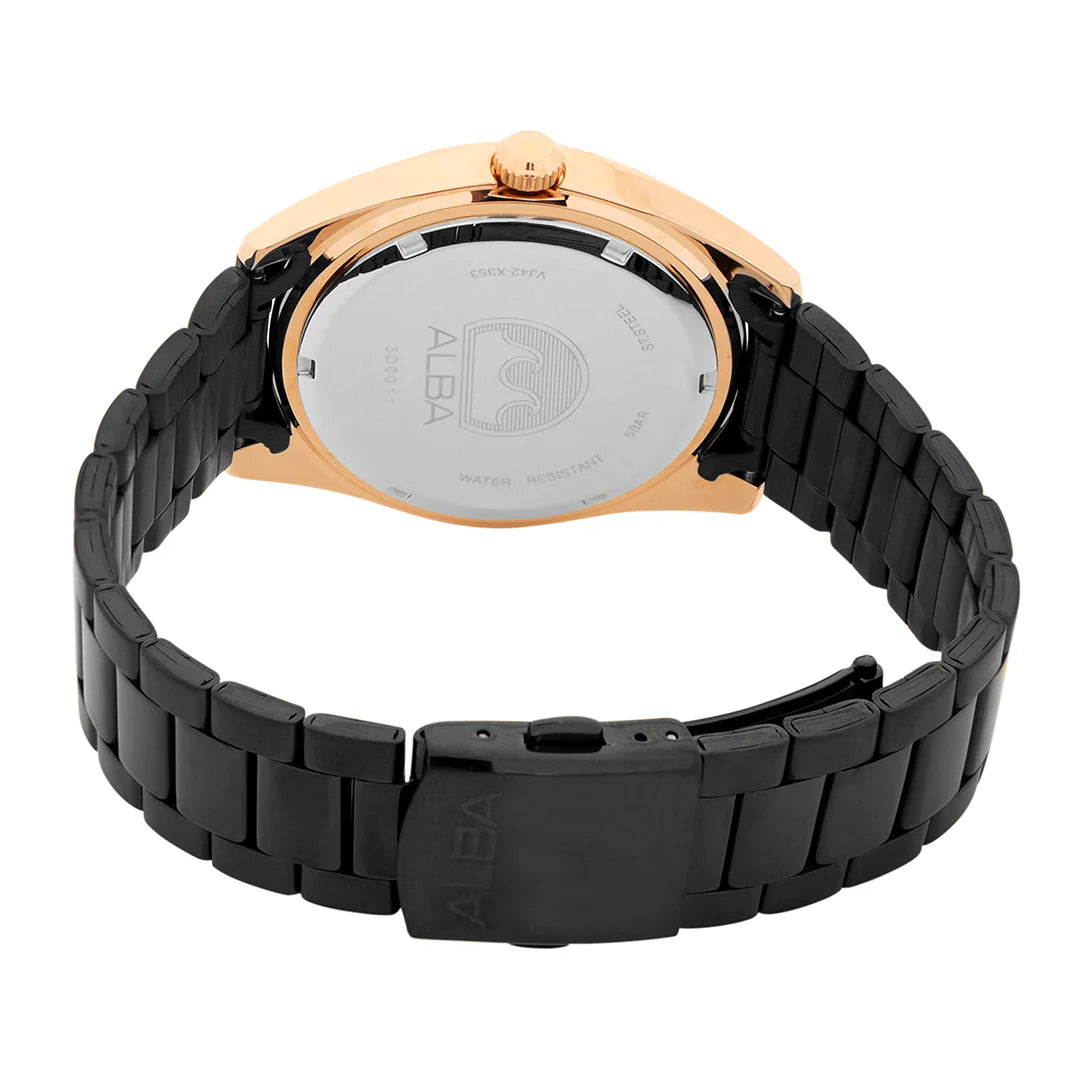 ALBA Black Textured Dial Watch Men's Watch - AS9T56X1