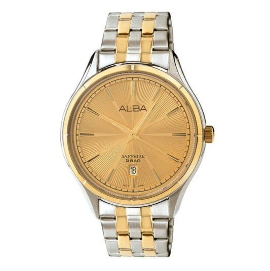 ALBA Golden Poppy Patterned Dial Quartz Men's Watch AS9T64X1