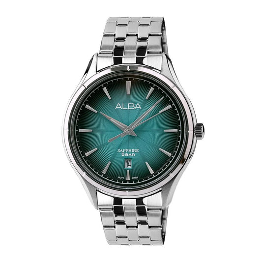 ALBA Marine Blue Patterned Dial Quartz Men's Watch AS9T71X1