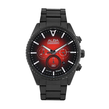 ALBA Chronograph With Red/Black Dial Men's Watch AT3H91X1
