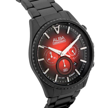 ALBA Chronograph With Red/Black Dial Men's Watch AT3H91X1