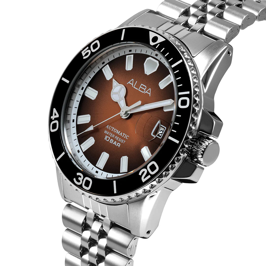 ALBA Caramel Dial Automatic Men's Watch AU4057X1