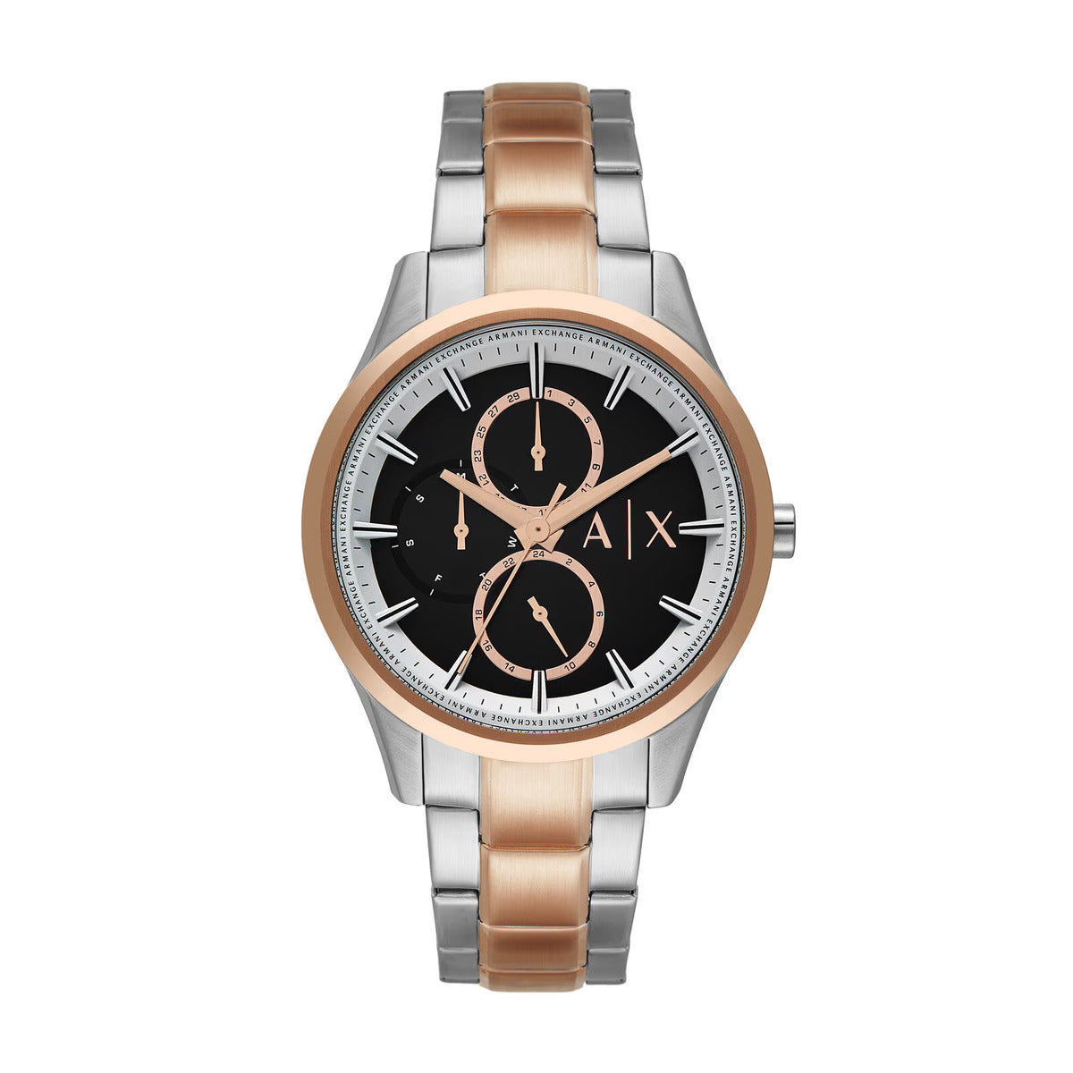 Armani Exchange Black Dial Stainless Steel Chronograph Men Watch AX1882