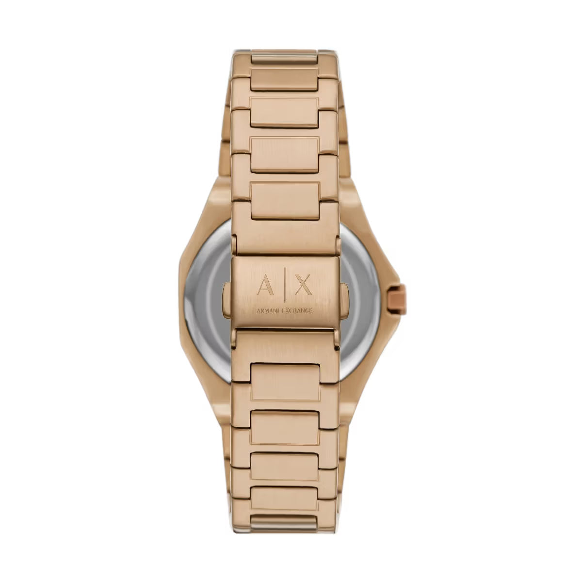 Armani Exchange Quartz Beige Gold Dial Analog Stainless Steel Women Watch AX4616
