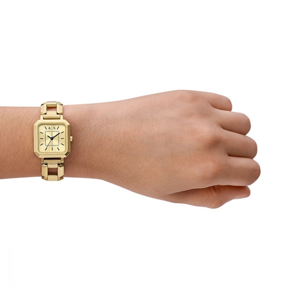 Armani Exchange Leila Quartz Gold Dial Analog Women's Watch AX5721