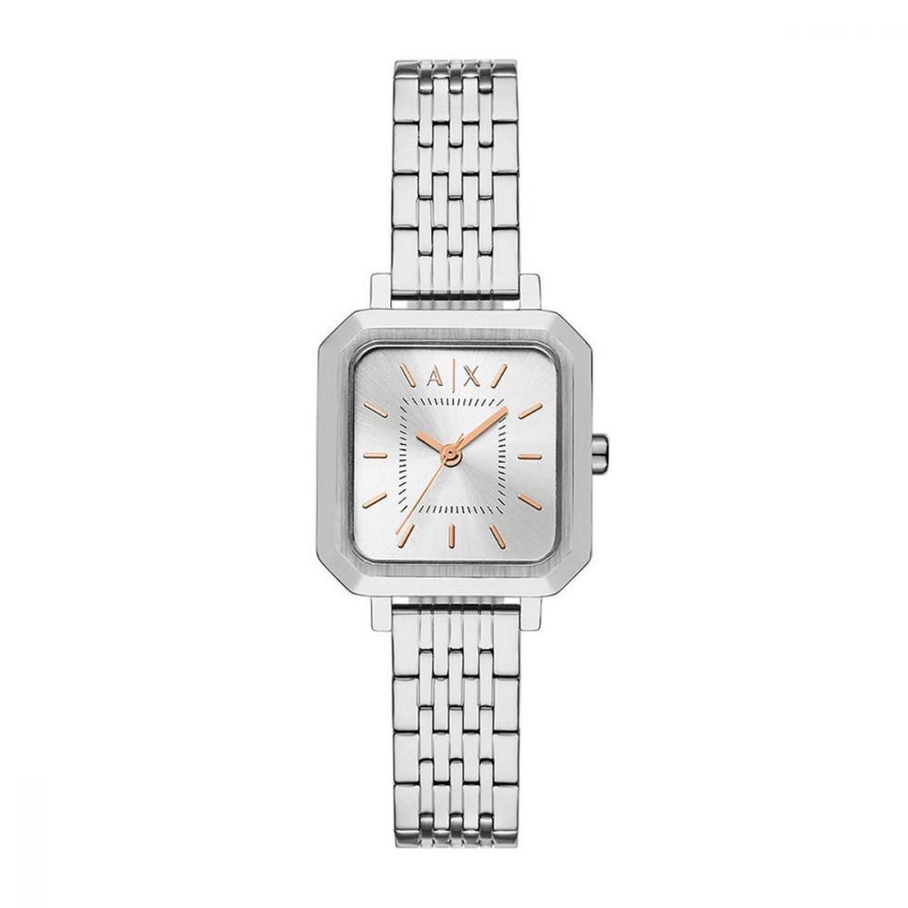Armani Exchange Silver Rectangular Dial Analog Women Watch AX5724