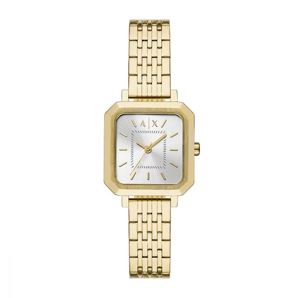 Armani Exchange Silver Rectangular Dial Analog Women Watch AX5725