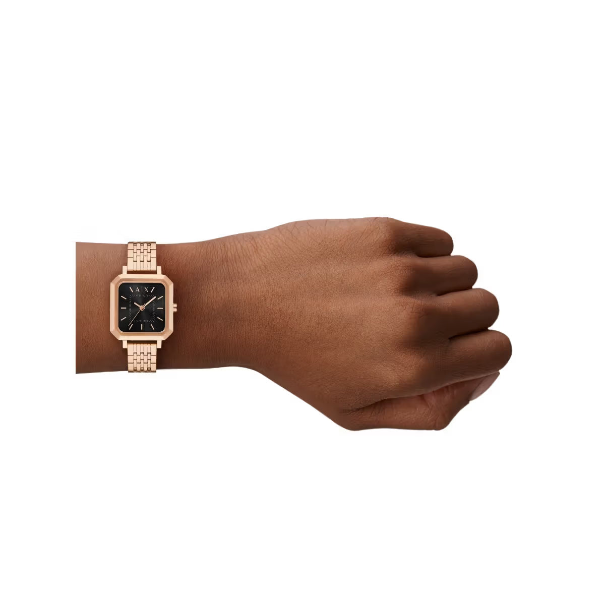 Armani Exchange Black Dial Rectangular Analog Women Watch - AX5729