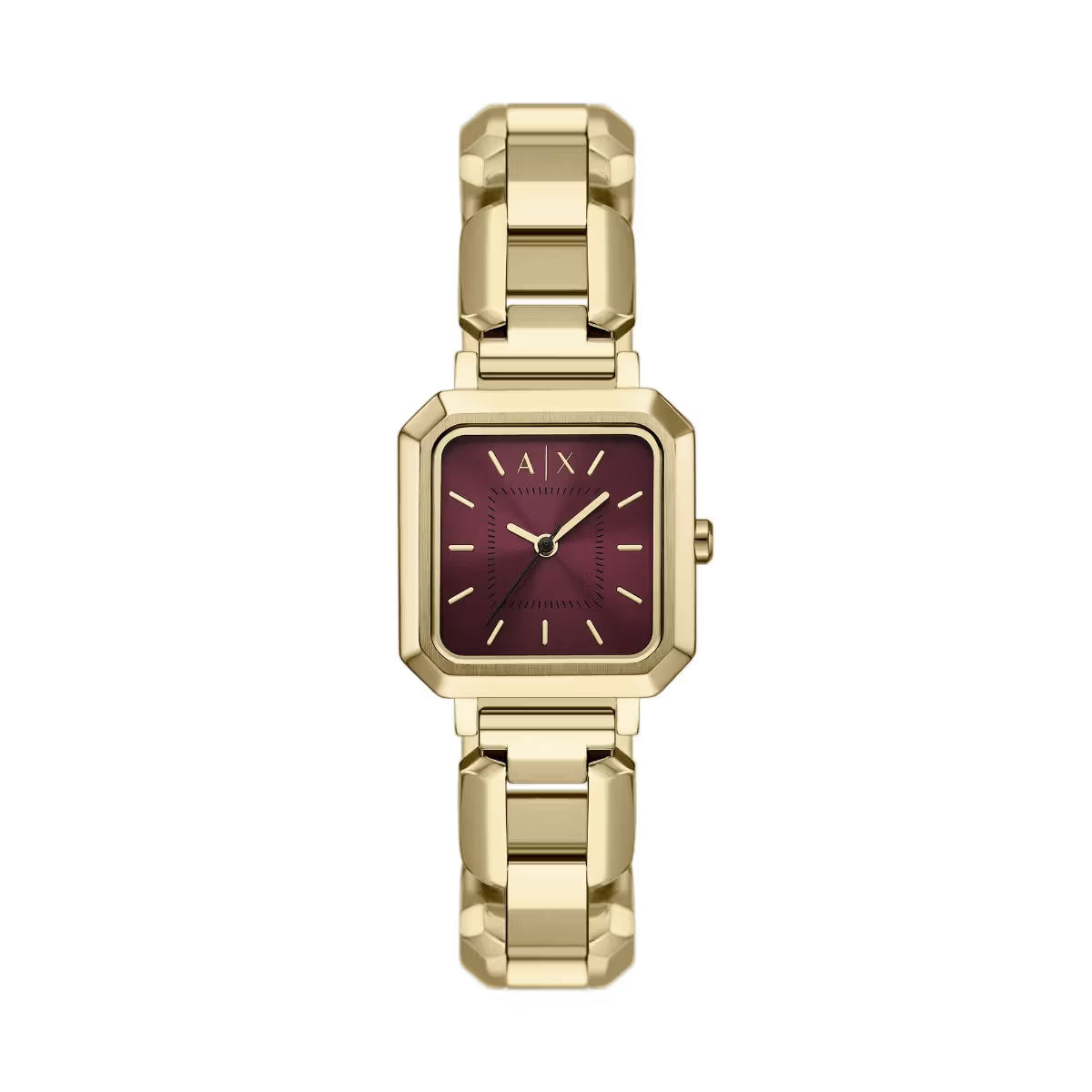 Armani Exchange Red Rectangular Dial Analog Women Watch AX5734
