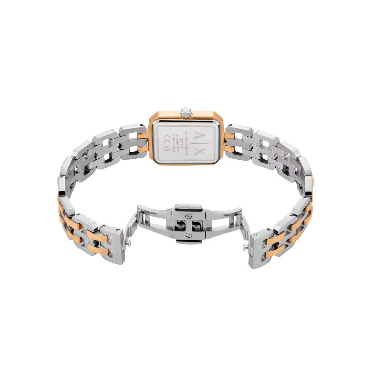 Armani Exchange Quartz Silver Dial Two Tone Analog Women Watch AX5810