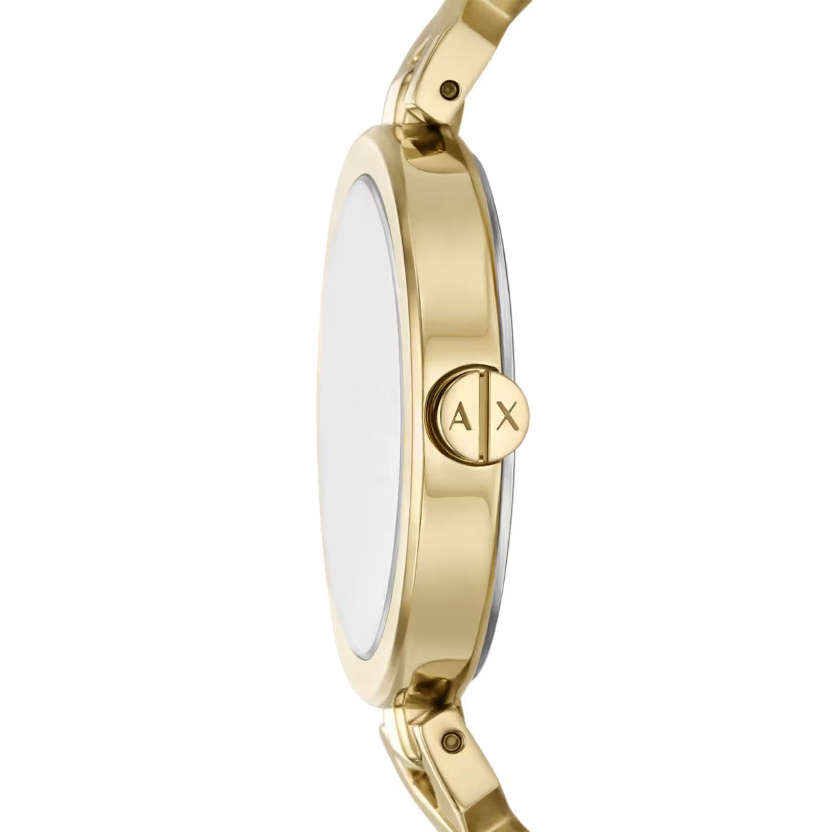 Armani Exchange Quartz Gold Round Dial Analog Watch For Women AX5831