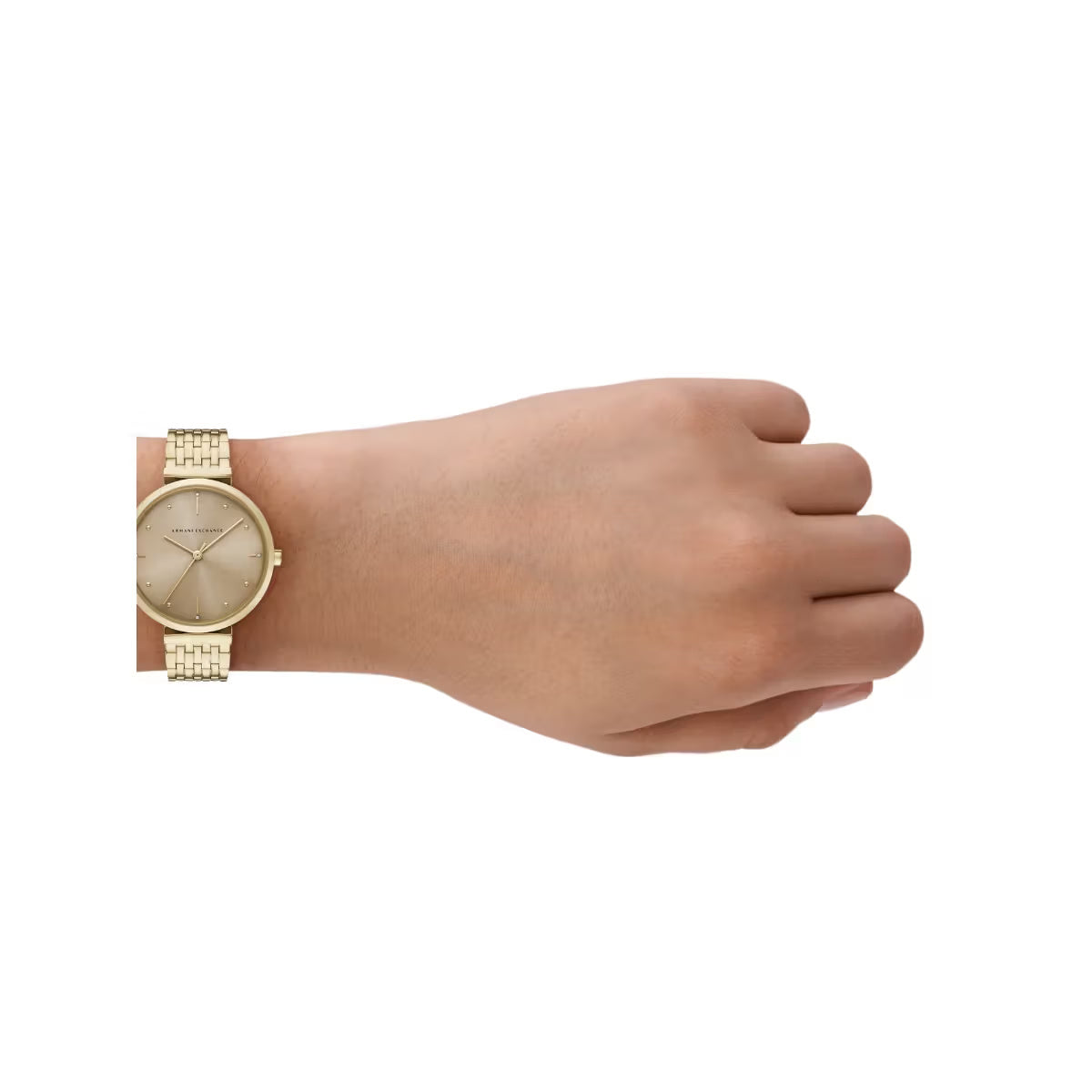 Armani Exchange Quartz Brown Round Dial Analog Women's Watch AX5916