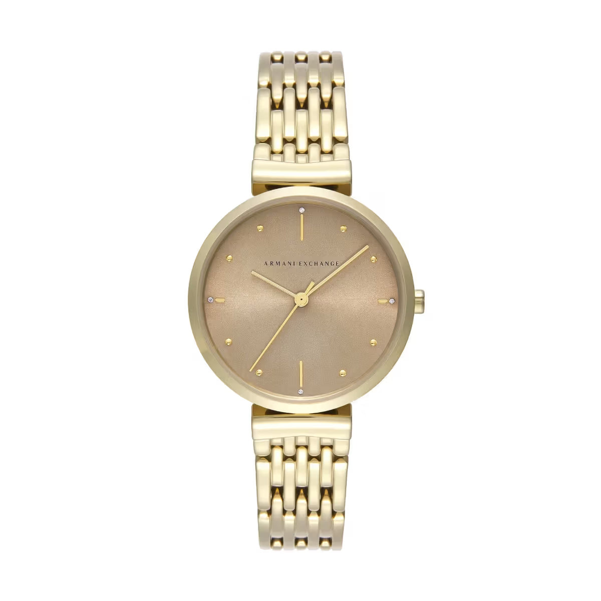 Armani Exchange Quartz Brown Round Dial Analog Women's Watch AX5916
