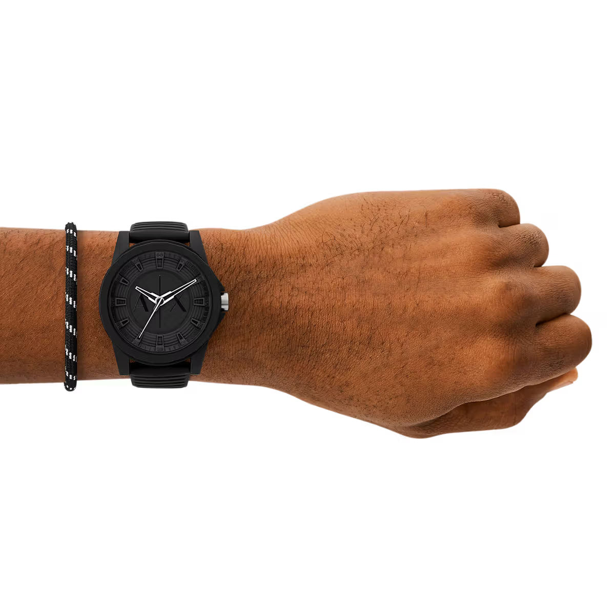 Armani Exchange Outerbanks Black Dial Analog Watch For Men AX7159SET